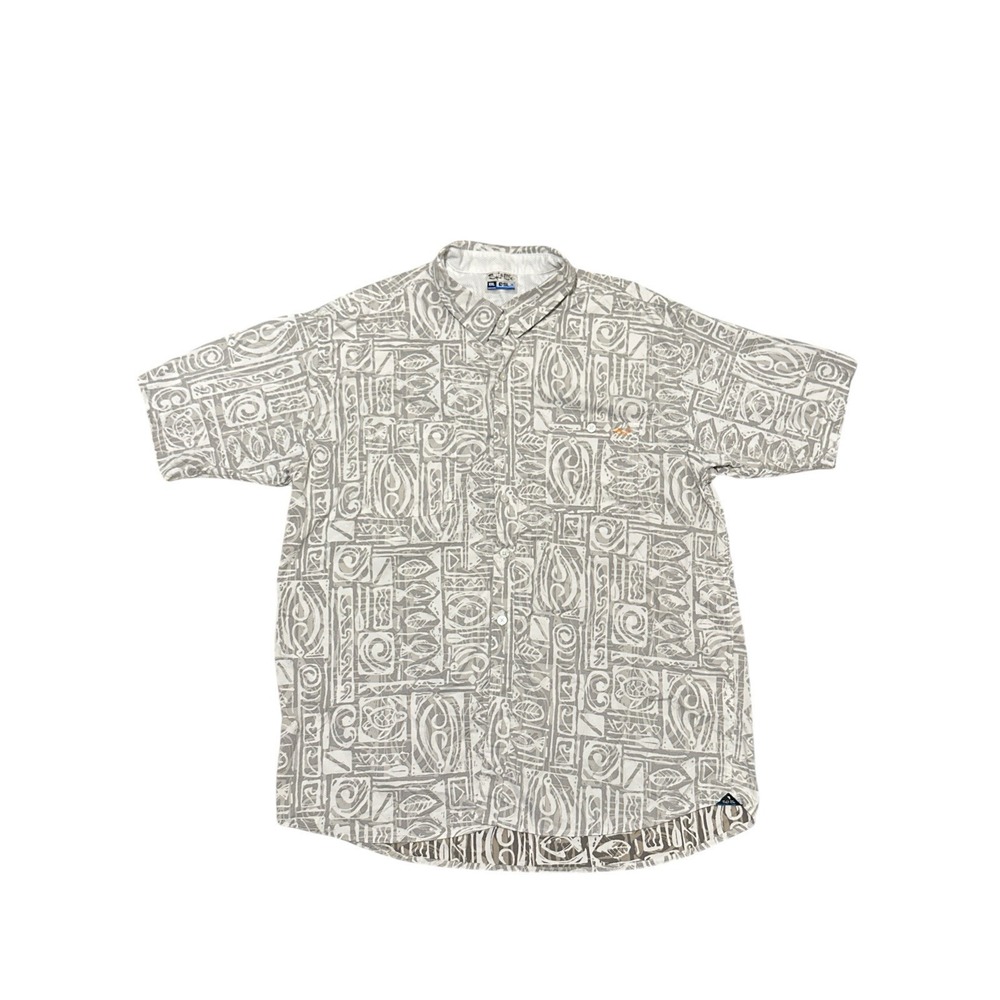 Salt Life SLX Men's Short Sleeve Button Up SizeXXL Nylon/Elastane*MissingButton*